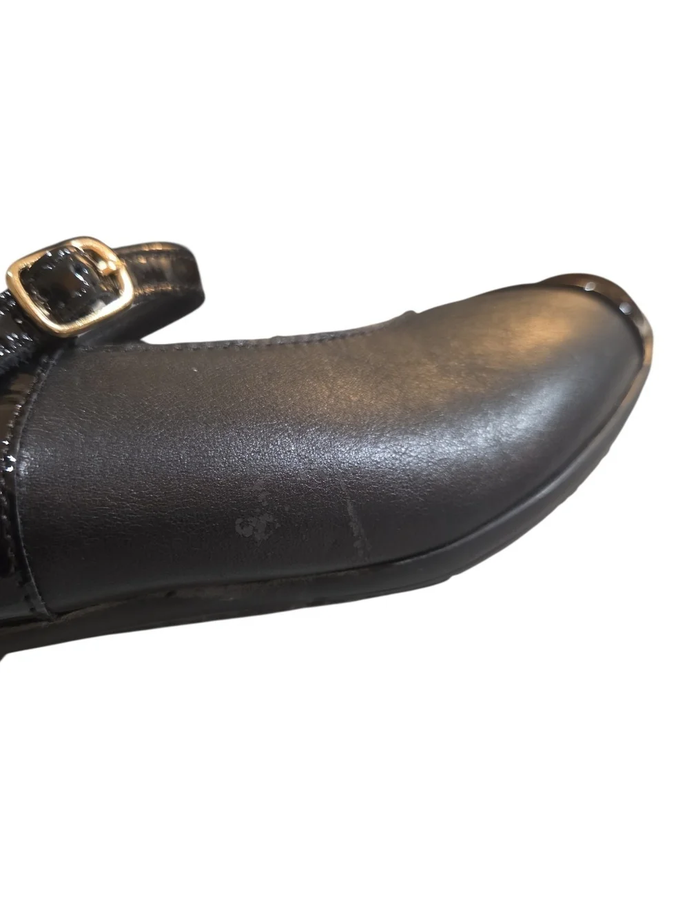 SAS Isabel Black Mary Jane Heel with Patent Trim Size 10.5 WW